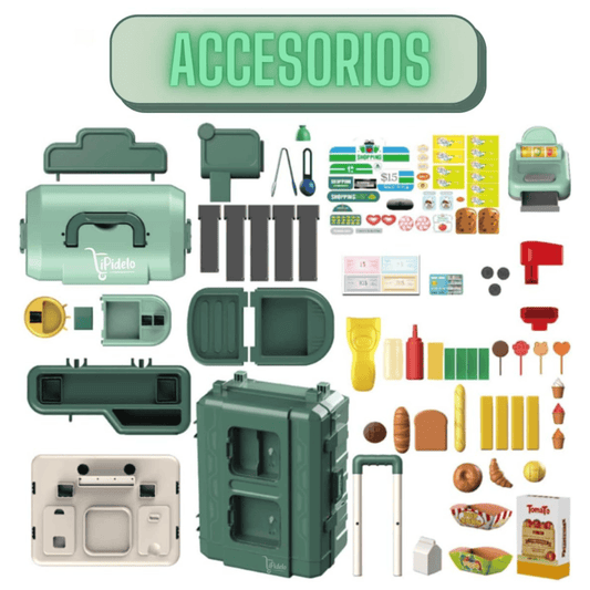 Maleta Juguete 3 en 1: Maleta Mesa Supermercado