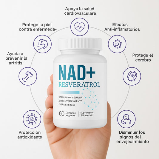 Nad + Resveratrol Antioxidante 60 Caps