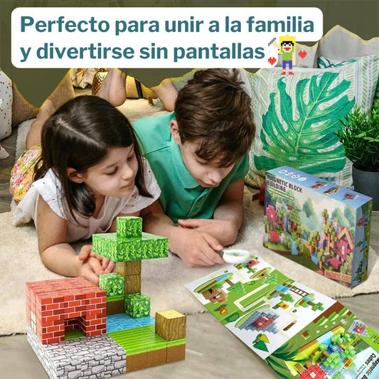 BLOCKCRAFT - BLOQUES MANGNETICOS PREMIUM 75 PIEZAS - kira.cl
