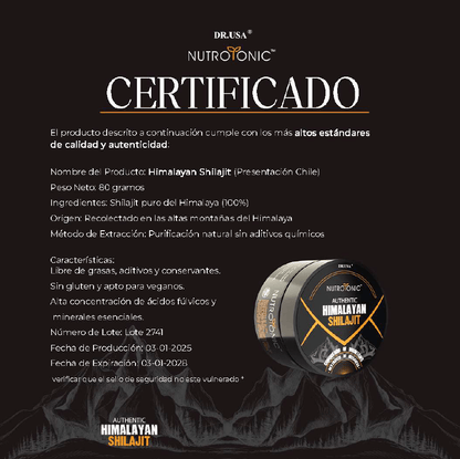 🌋 ¡Recupera tu Energía, Deseo y Potencia Natural! Shilajit del Himalaya | 80g | 100% Natural - kira.cl